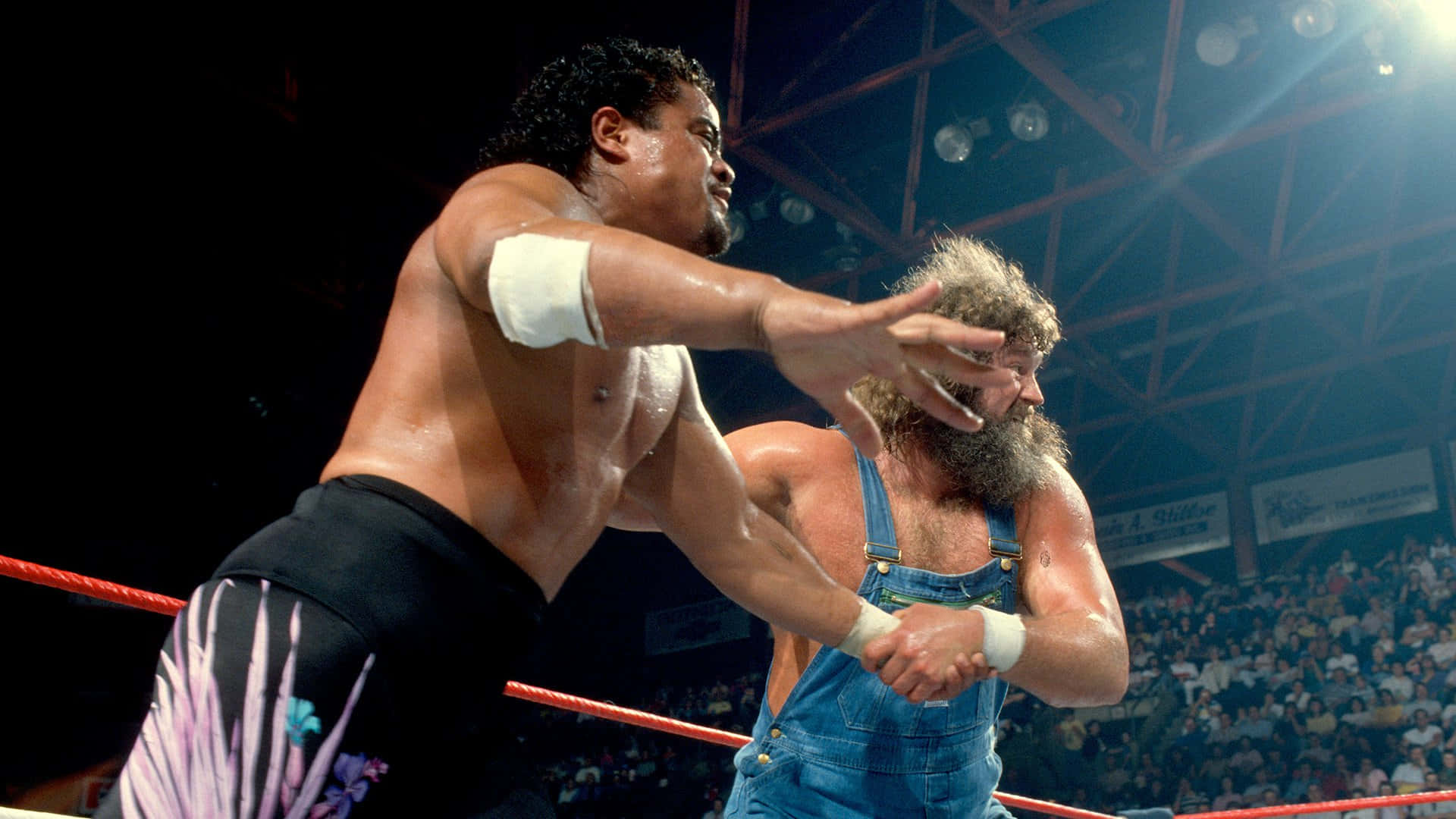 Wrestling_ Match_ Action_ Shot