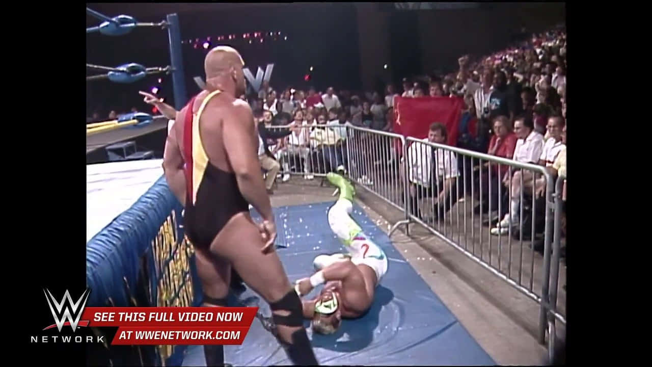 Wrestling_ Match_ Action_ Shot Background