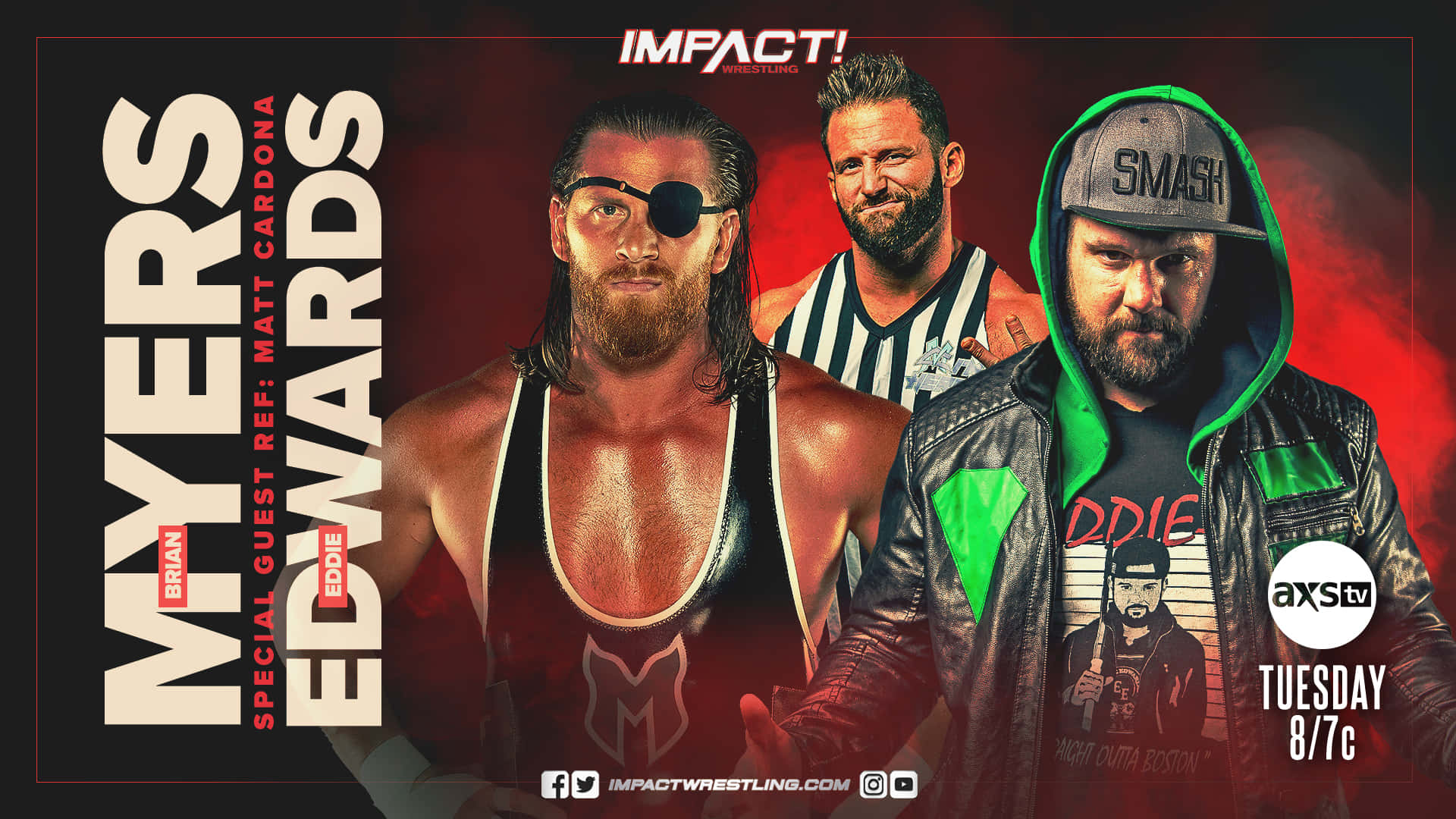 Wrestling Showdown – Eddie Edwards Vs Brian Myers Poster Background