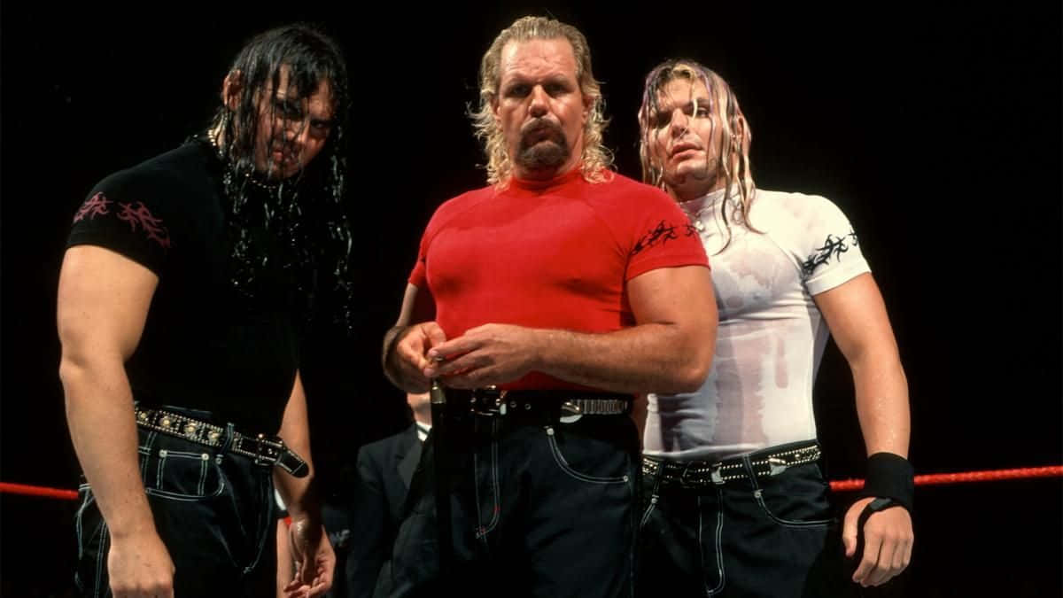 Wrestling_ Trio_ In_ The_ Ring Background
