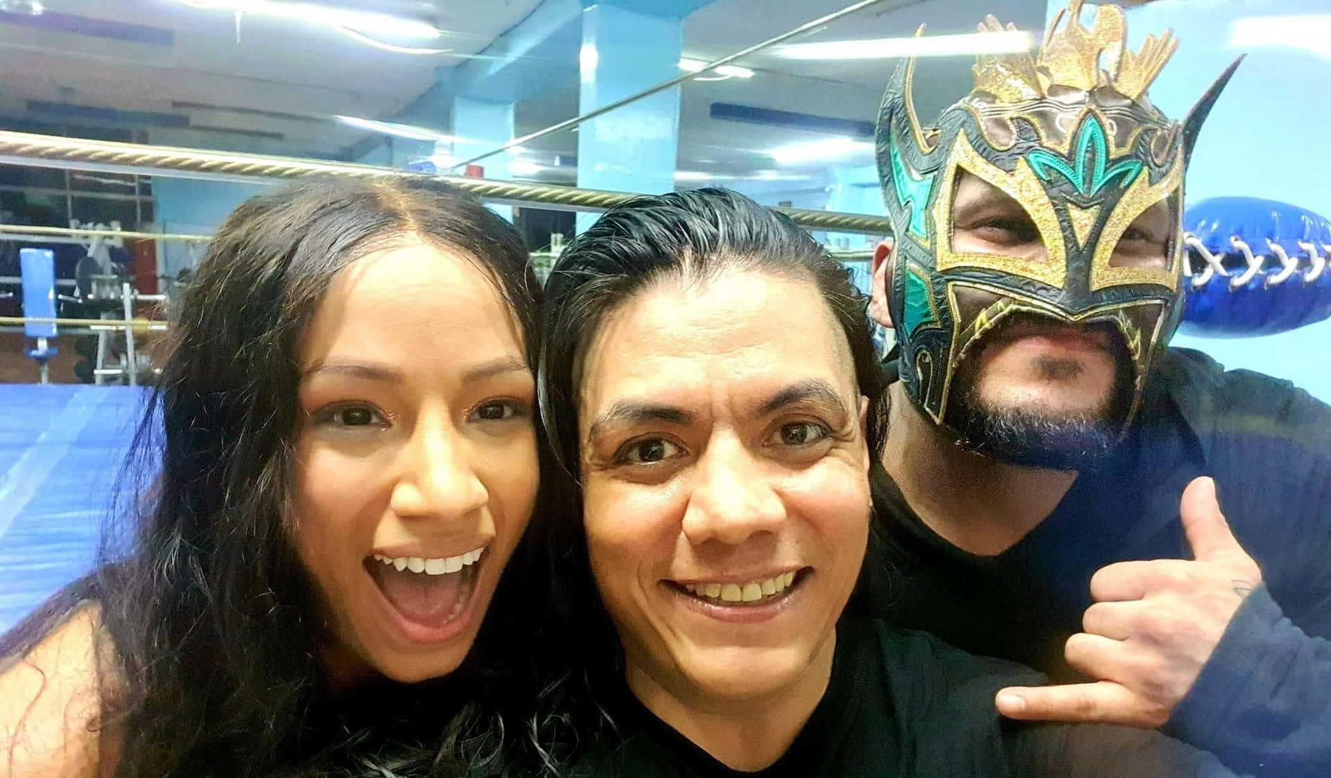 Wrestling_ Trio_ Selfie