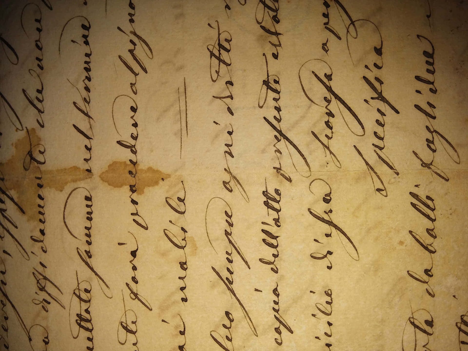 Wrong-side-up Illegible Document Background
