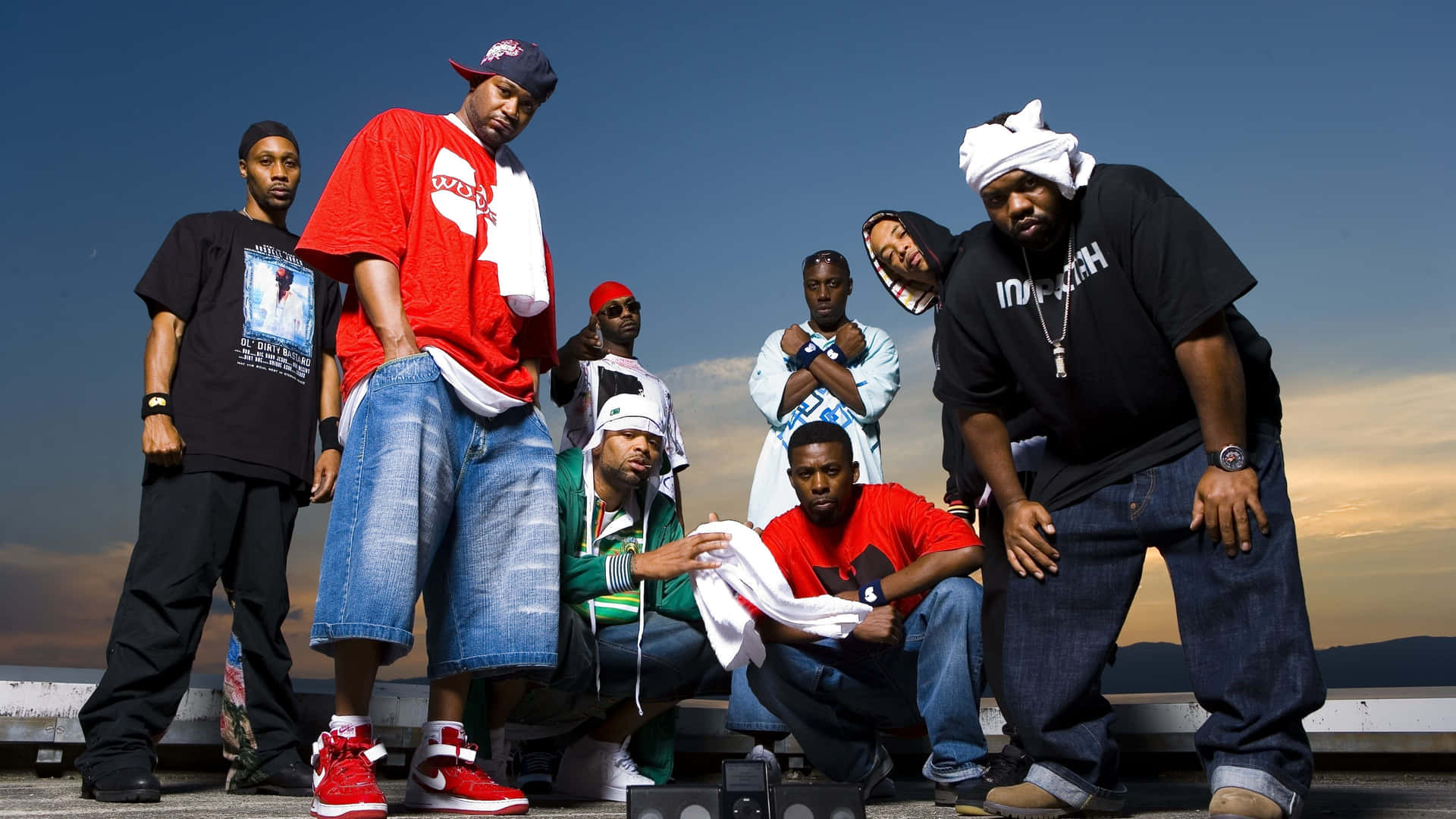 Wu Tang Clan 4k Group Photo Background