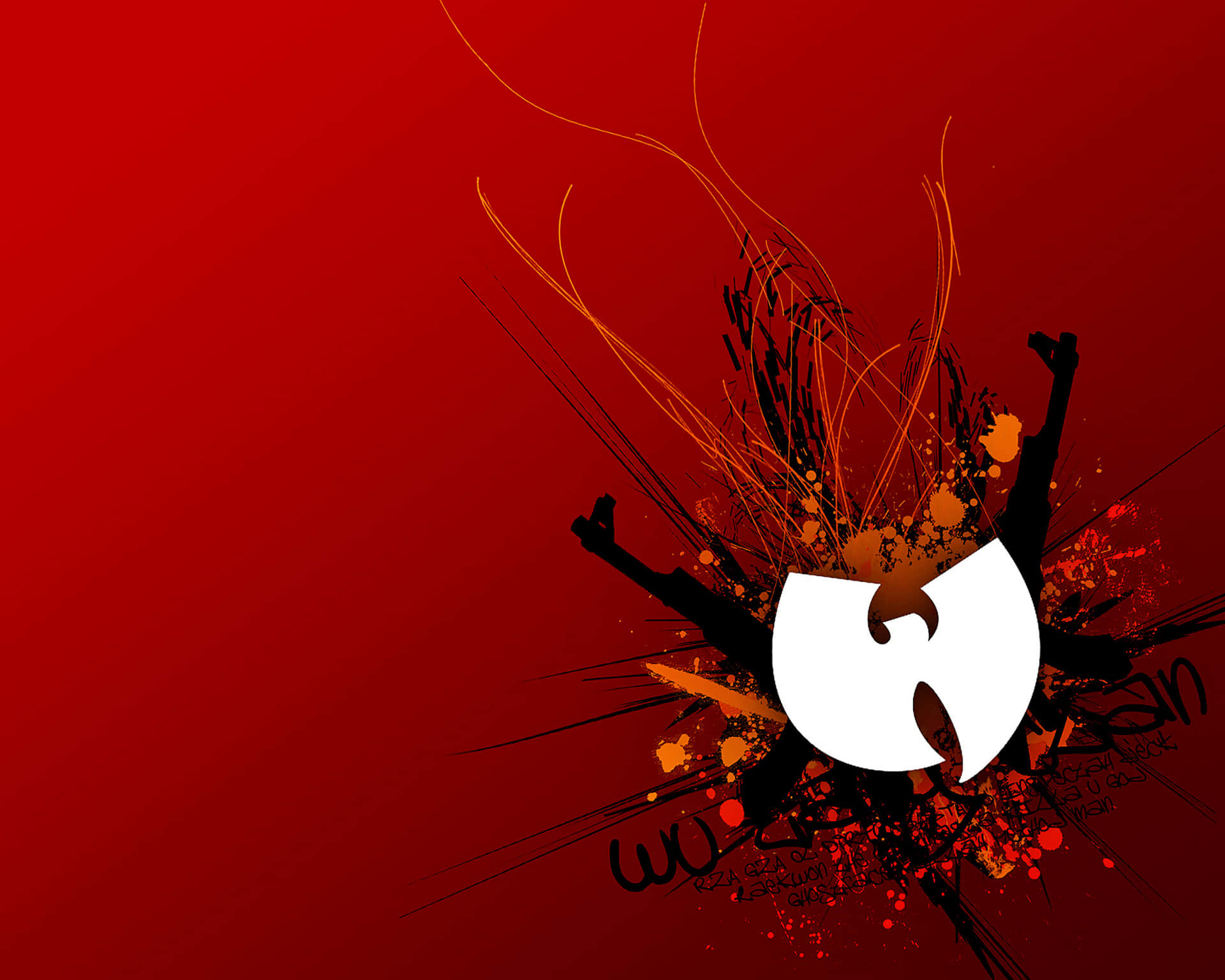 Wu Tang Clan At The Top Of Their Game Background