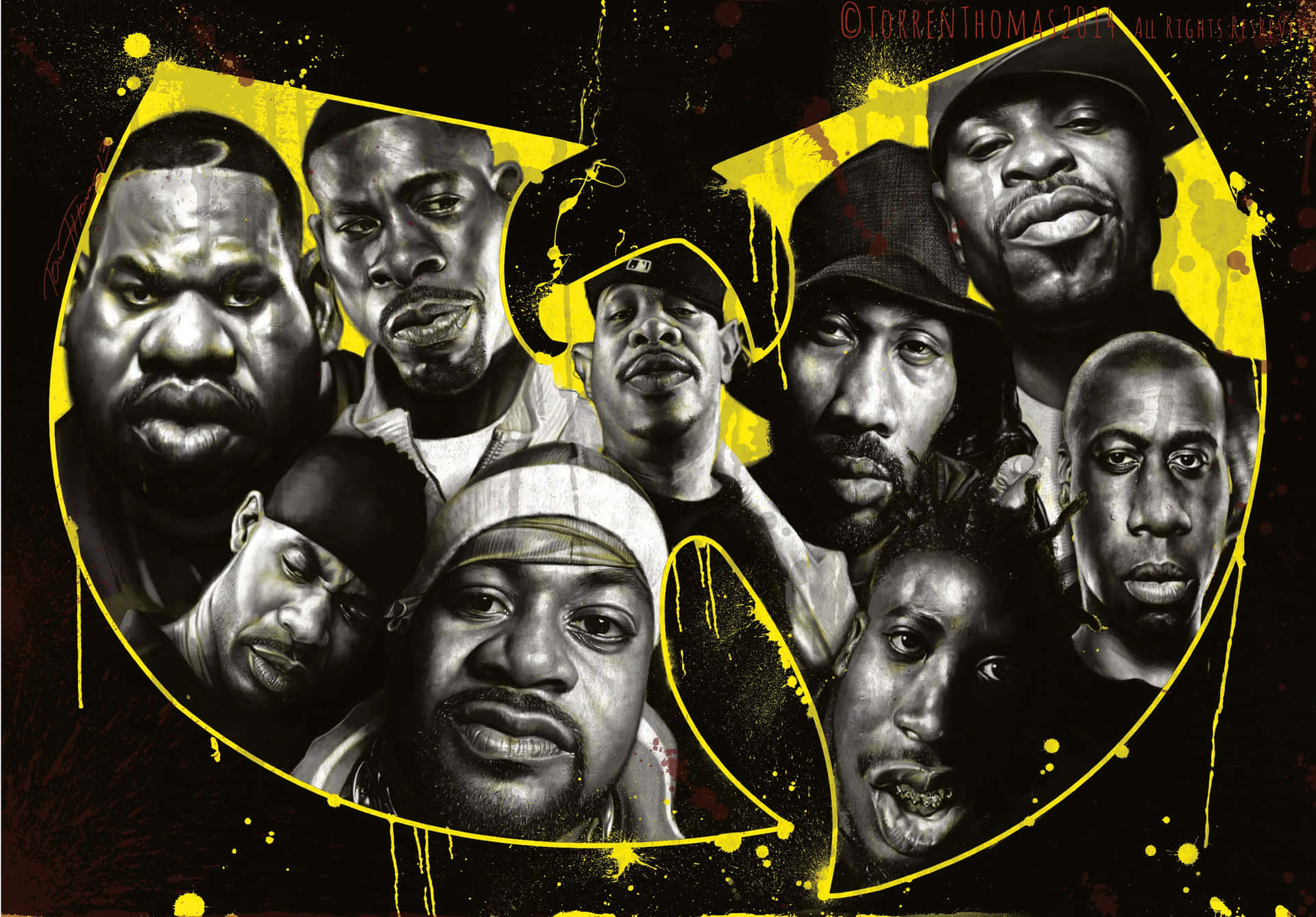 Wu Tang Clan Logo 3000 X 2090 Background