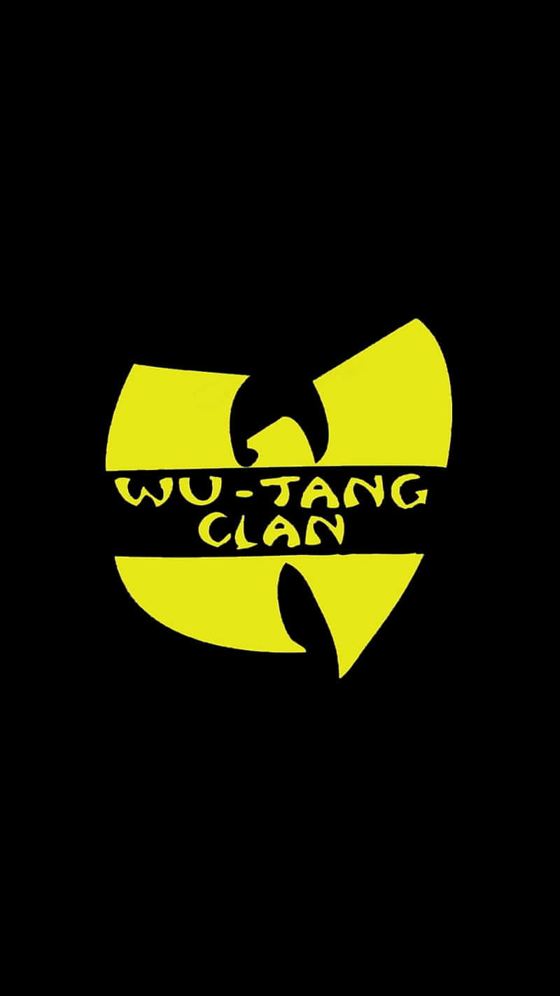 Wu Tang Clan Logo On A Black Background Background