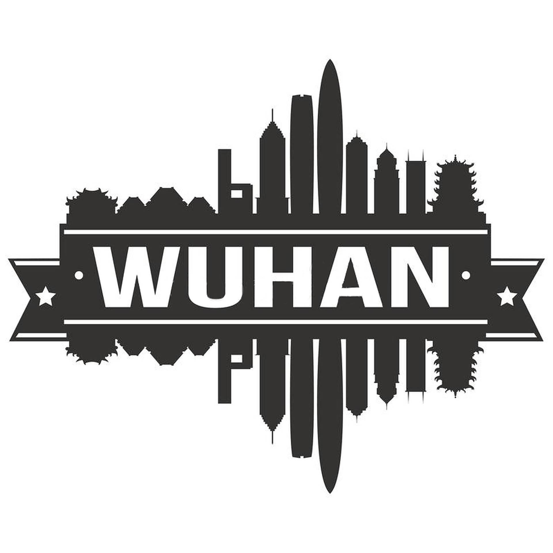 Wuhan Silhouette Art Background