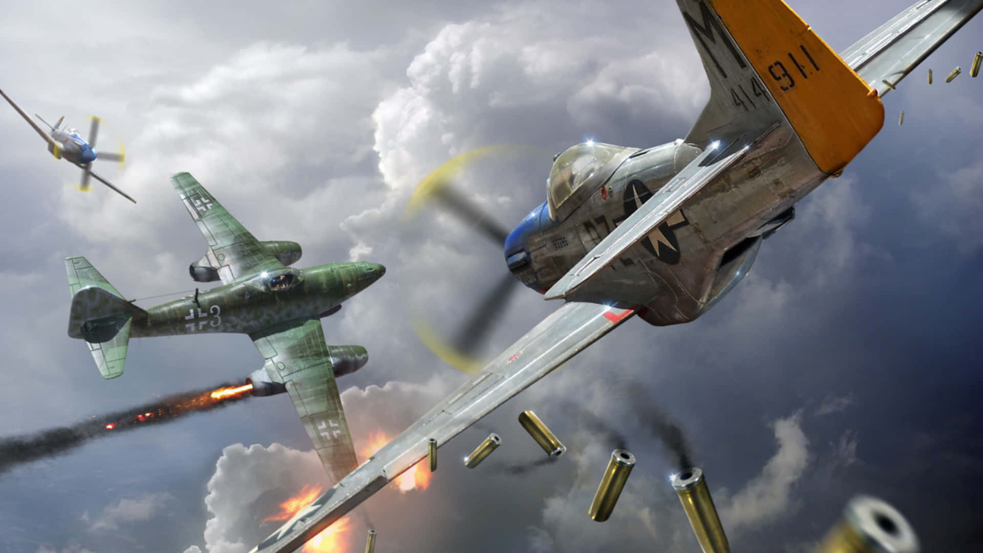 Ww2 Iphone Aircraft Fight Background