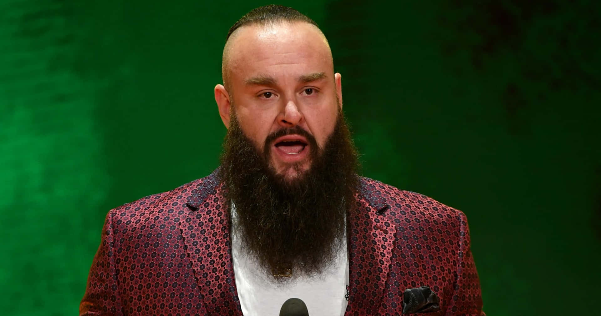 Wwe American Wrestler Braun Strowman Conference 2019 Background