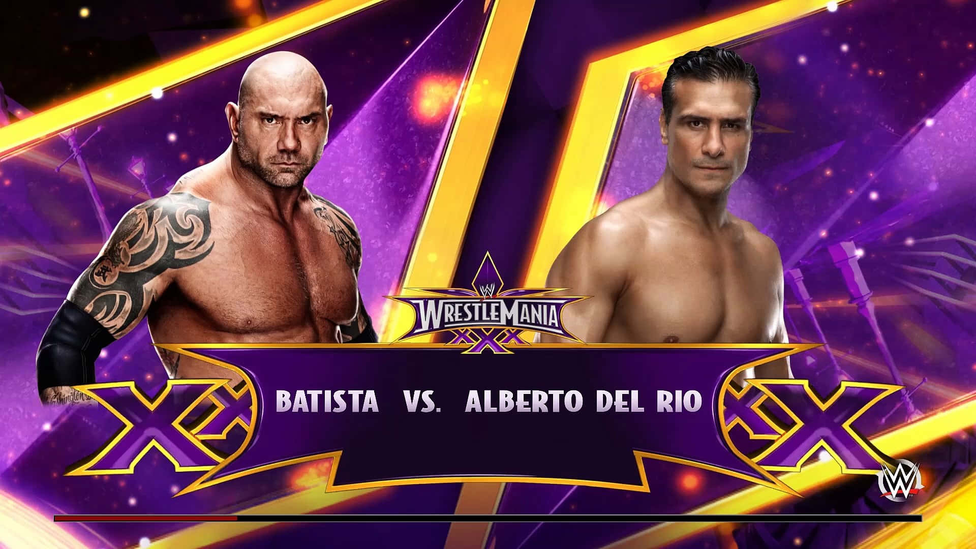 Wwe Batista And Alberto Del Rio Background
