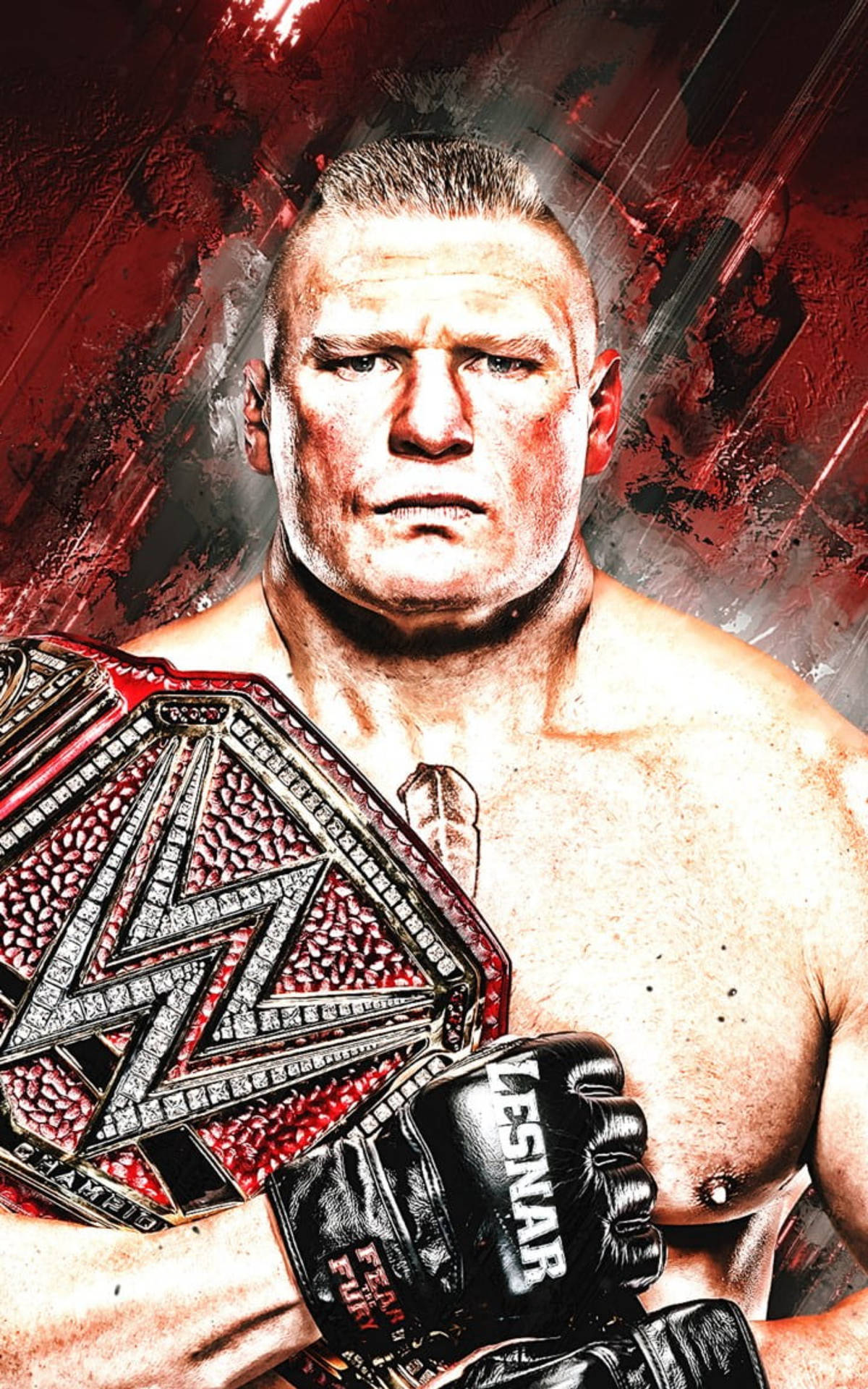 Wwe Brock Lesnar Fanart Background