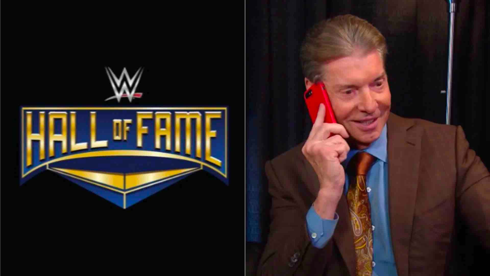 Wwe Ceo Vince Mcmahon Hall Of Fame Poster Background