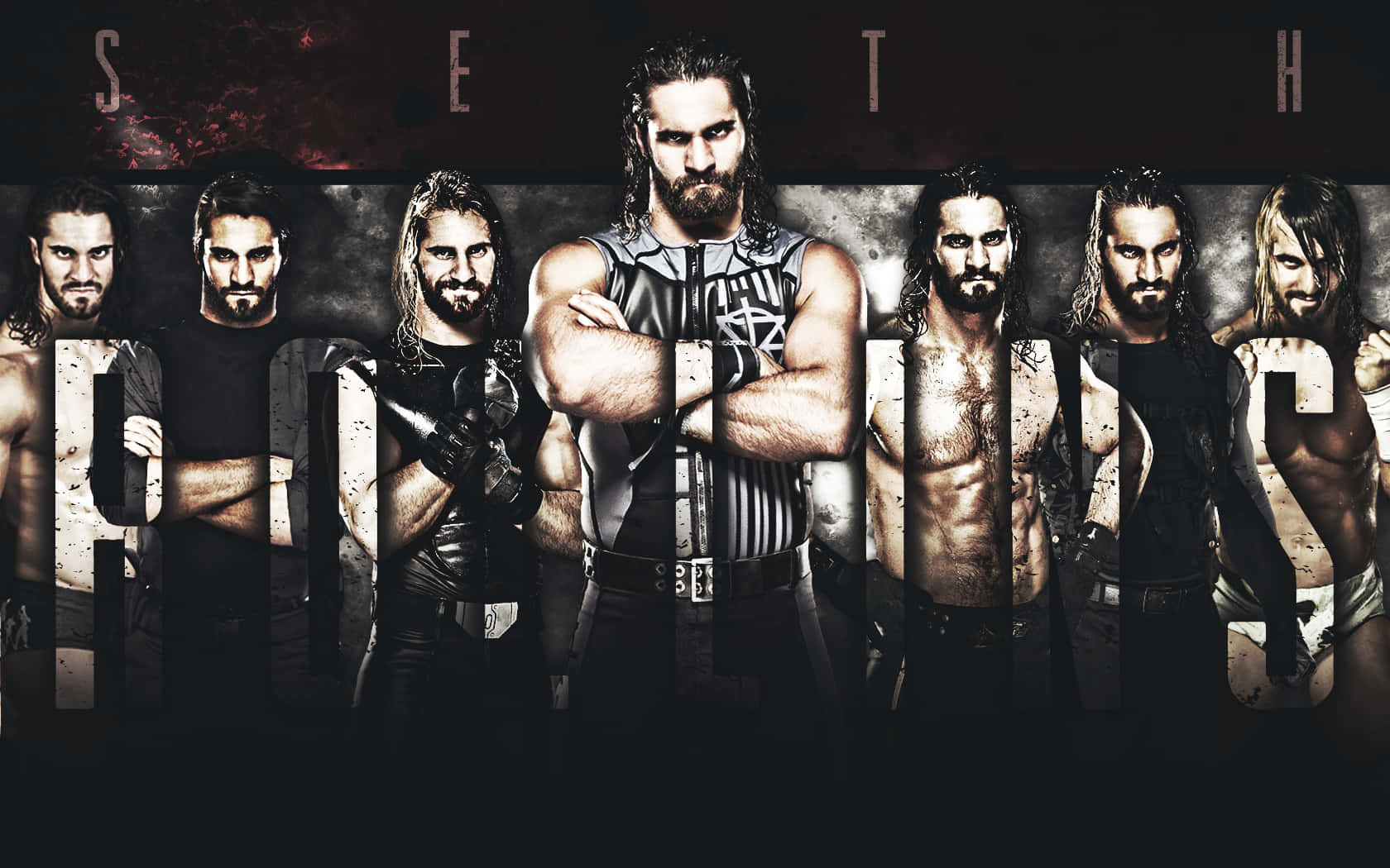 Wwe Champion Seth Rollins In Action Background