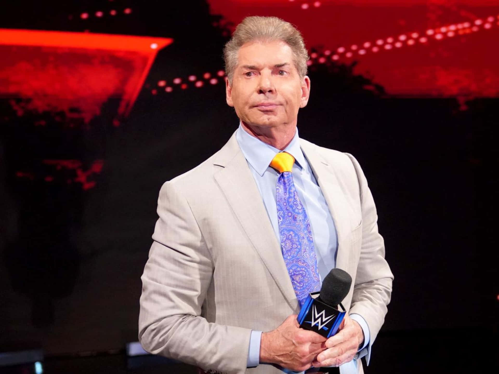 Wwe Commentator Vince Mcmahon Background