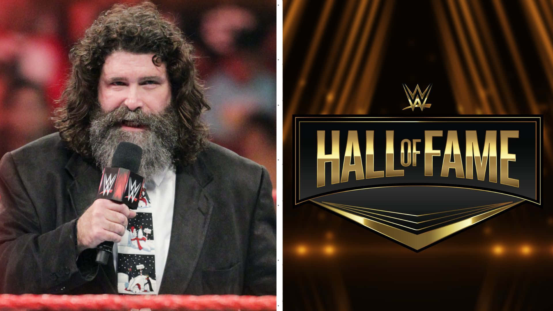 Wwe Hall Of Famer Mick Foley In Action Background