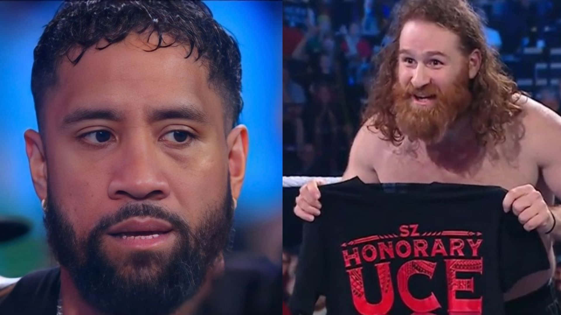 Wwe Jey Uso And Sami Zayn Split Background