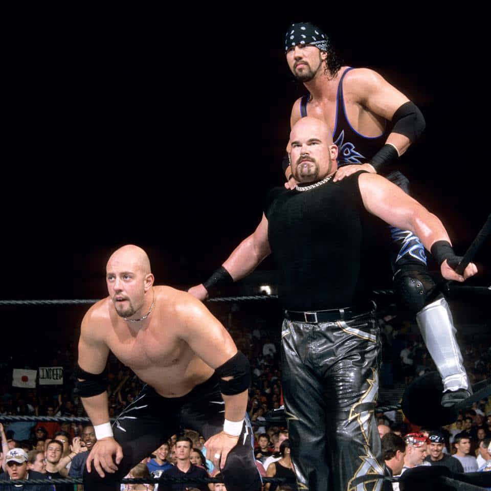 Wwe Legends Justin Credible And X-pac With Albert In The Squared Circle Background