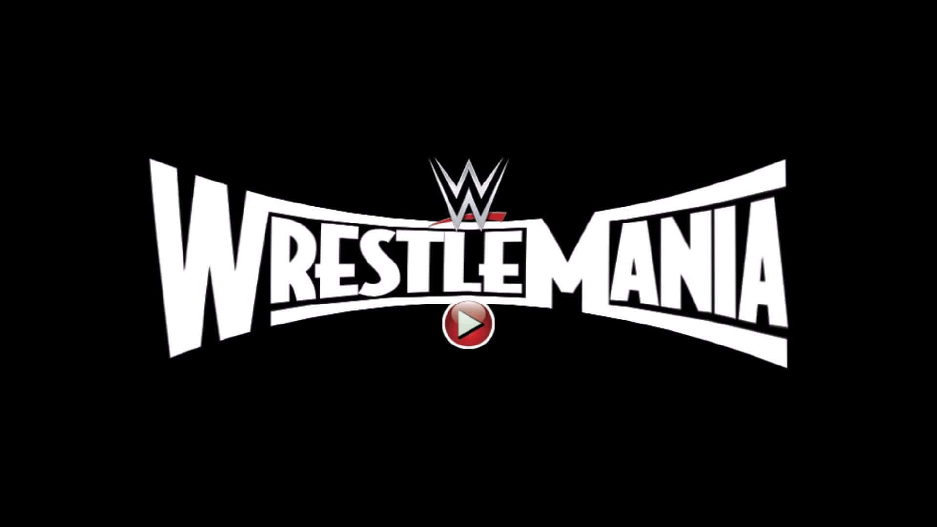 Wwe Logo With Fiery Red Background Background