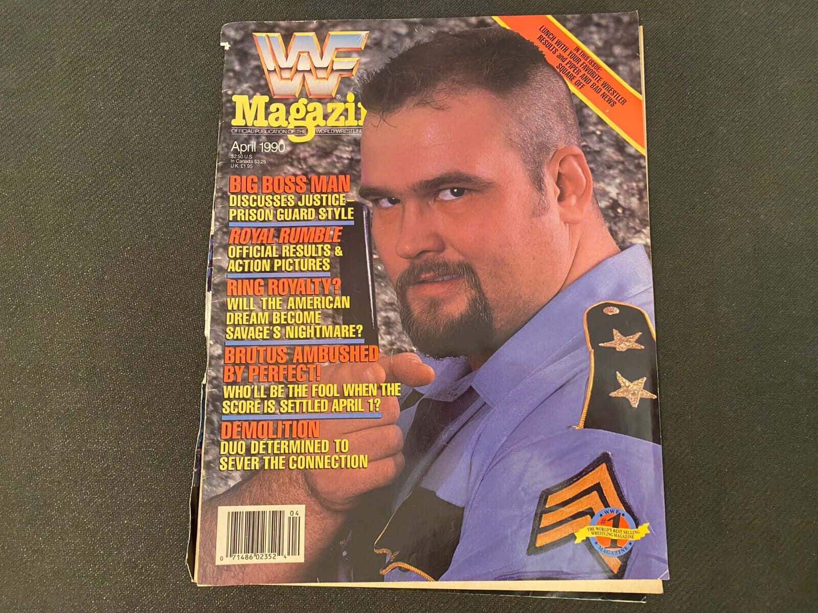 Wwe Magazine Big Boss Man Background