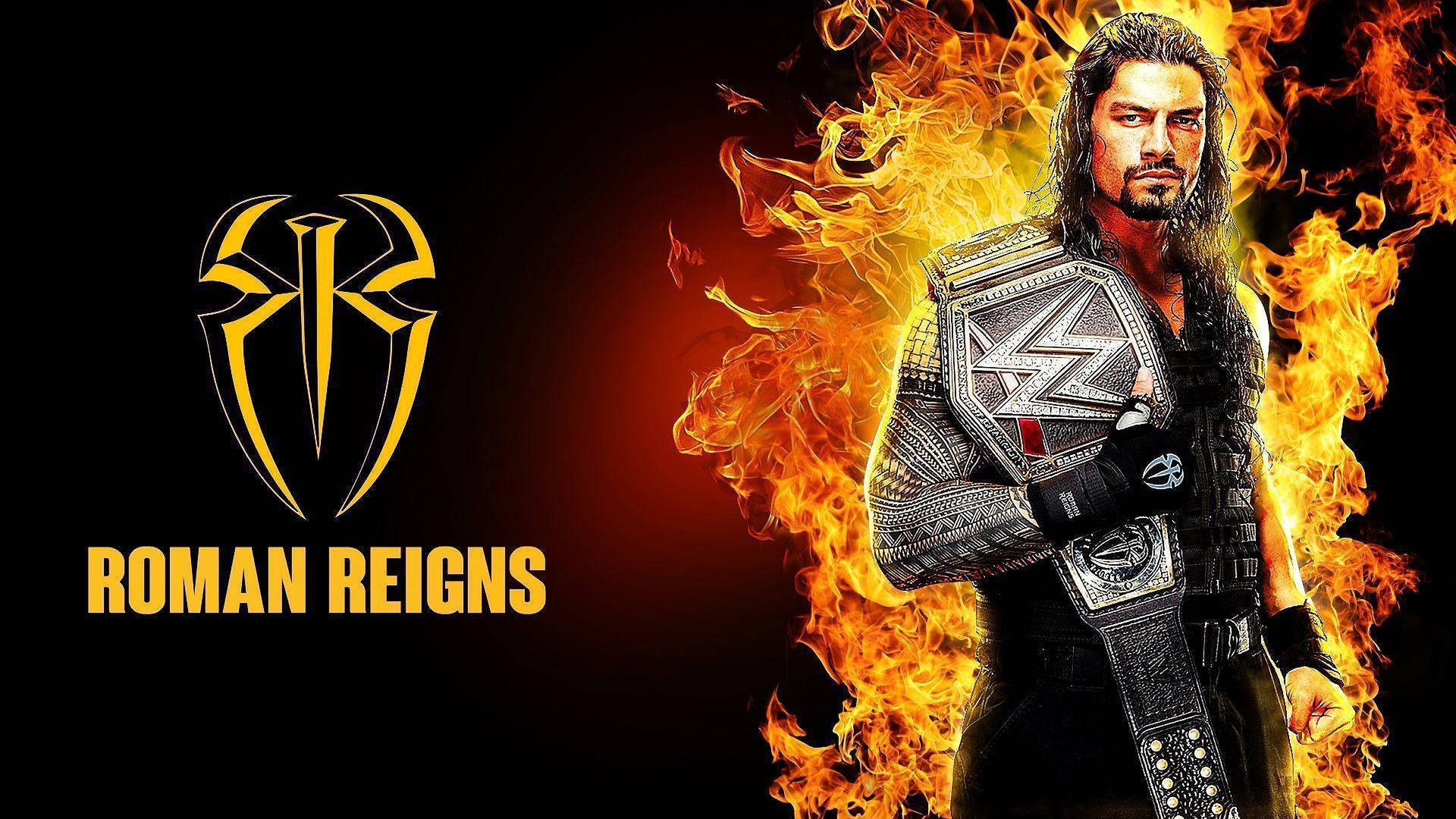 Wwe Nxt Superstar Roman Reigns Showcasing His Strength Background