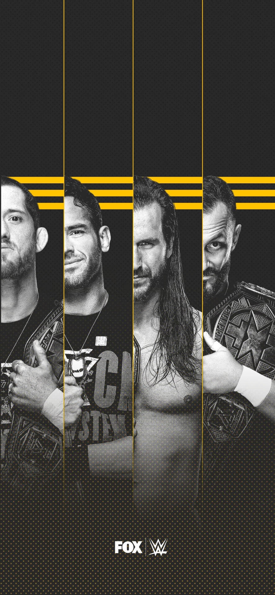 Wwe Nxt Superstars Black And White Background