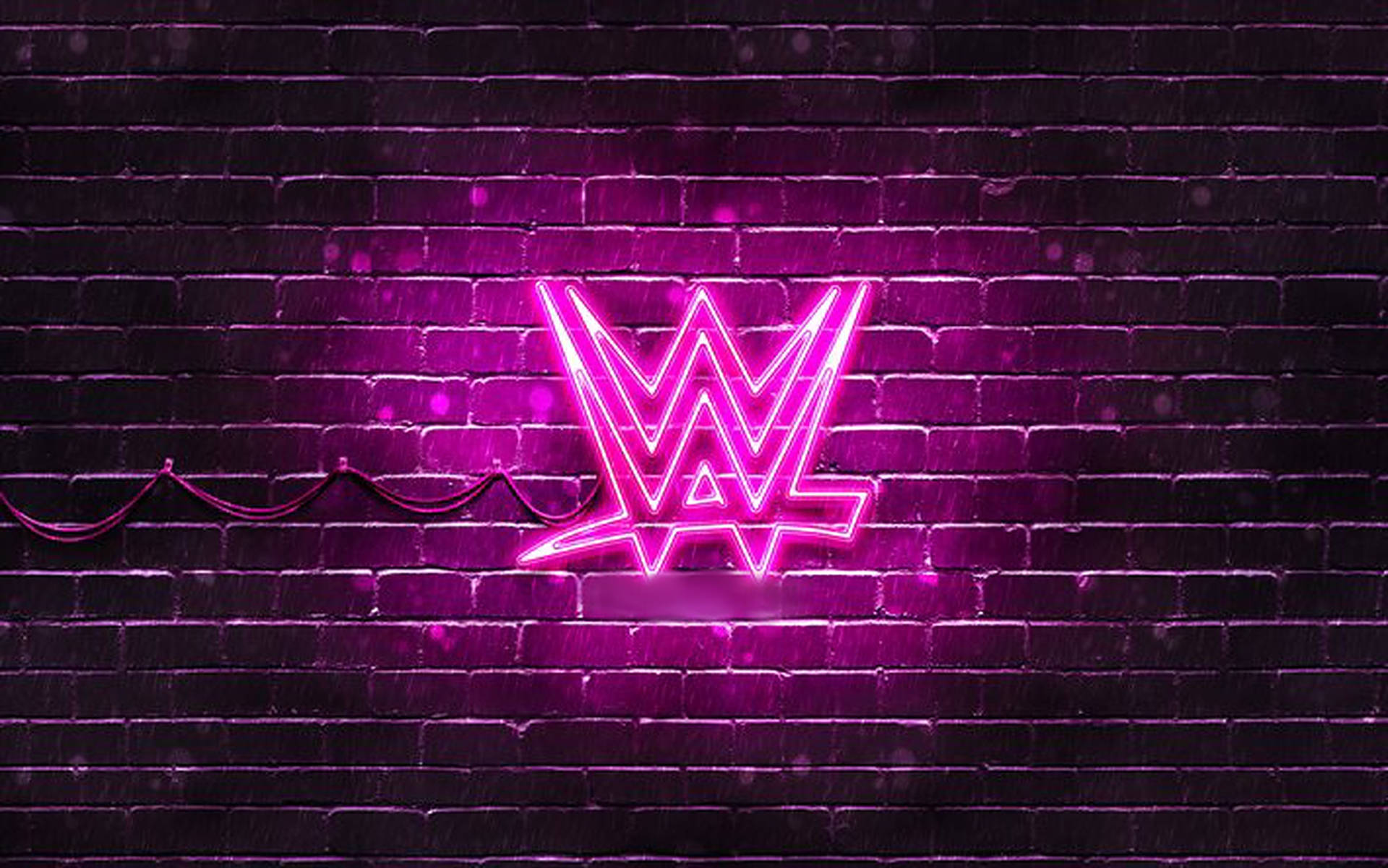 Wwe Pink Neon Logo Background