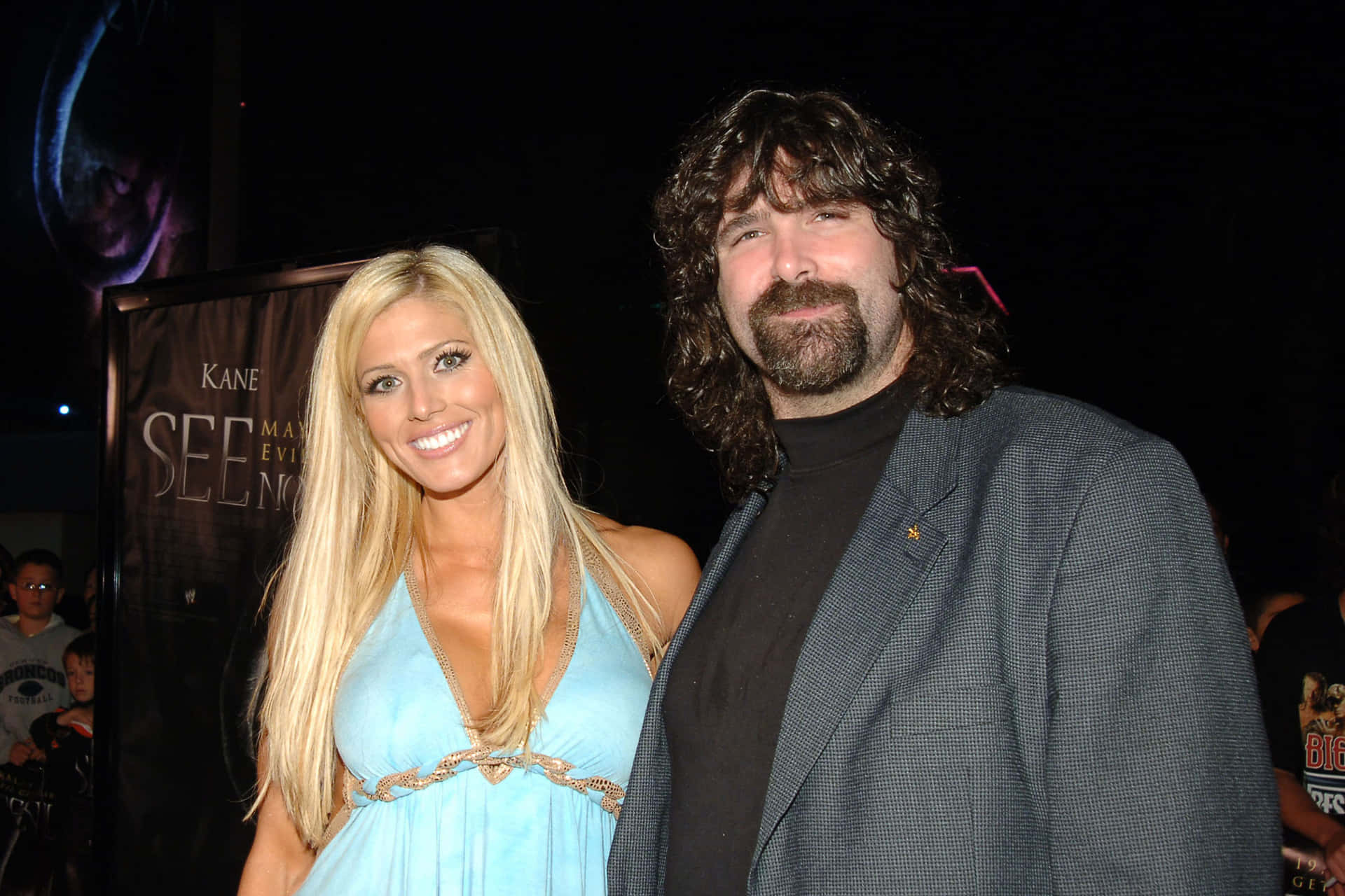 Wwe Raw Superstar Mick Foley And Wwe Diva Torrie Wilson Background