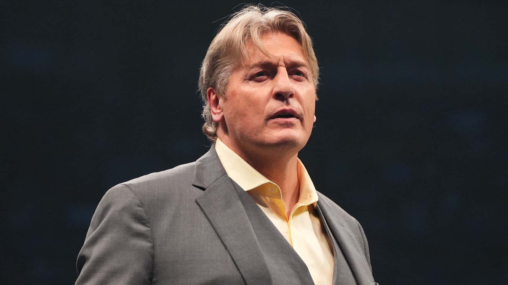 Wwe's Finest - William Regal In Elegant Gray Suit