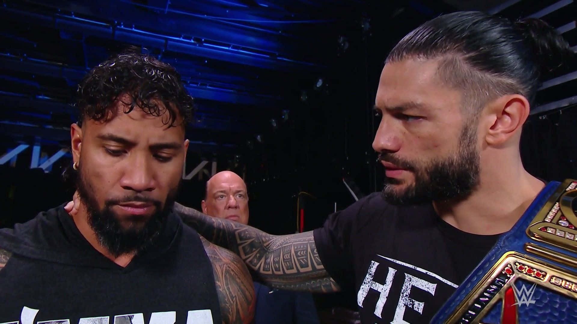 Wwe Smackdown Jey Uso And Roman Reigns Background