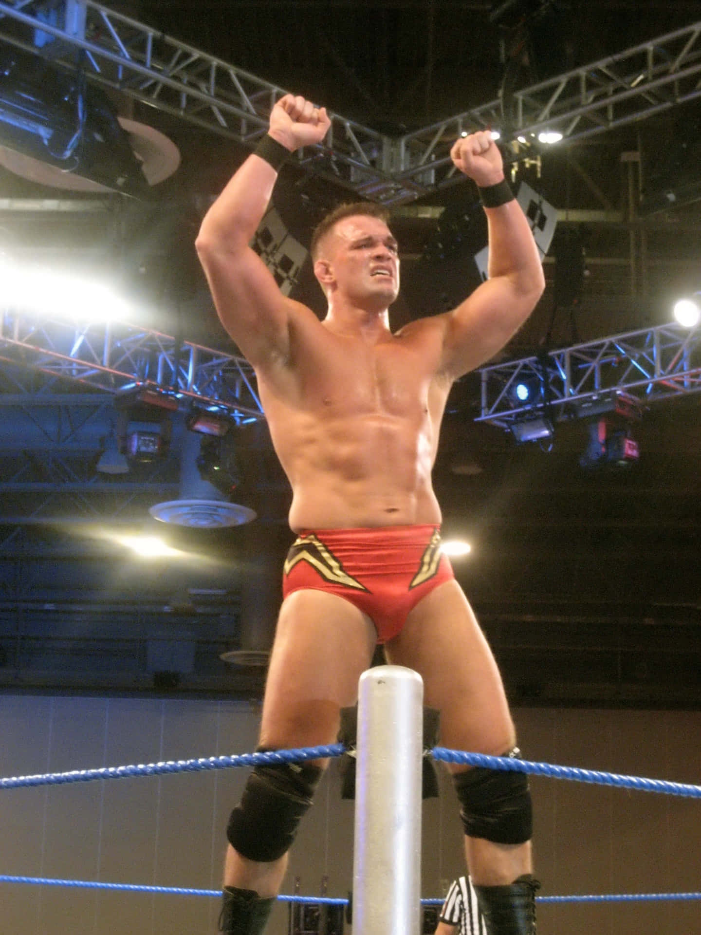 Wwe Smackdown Superstar Charlie Haas In Action Background
