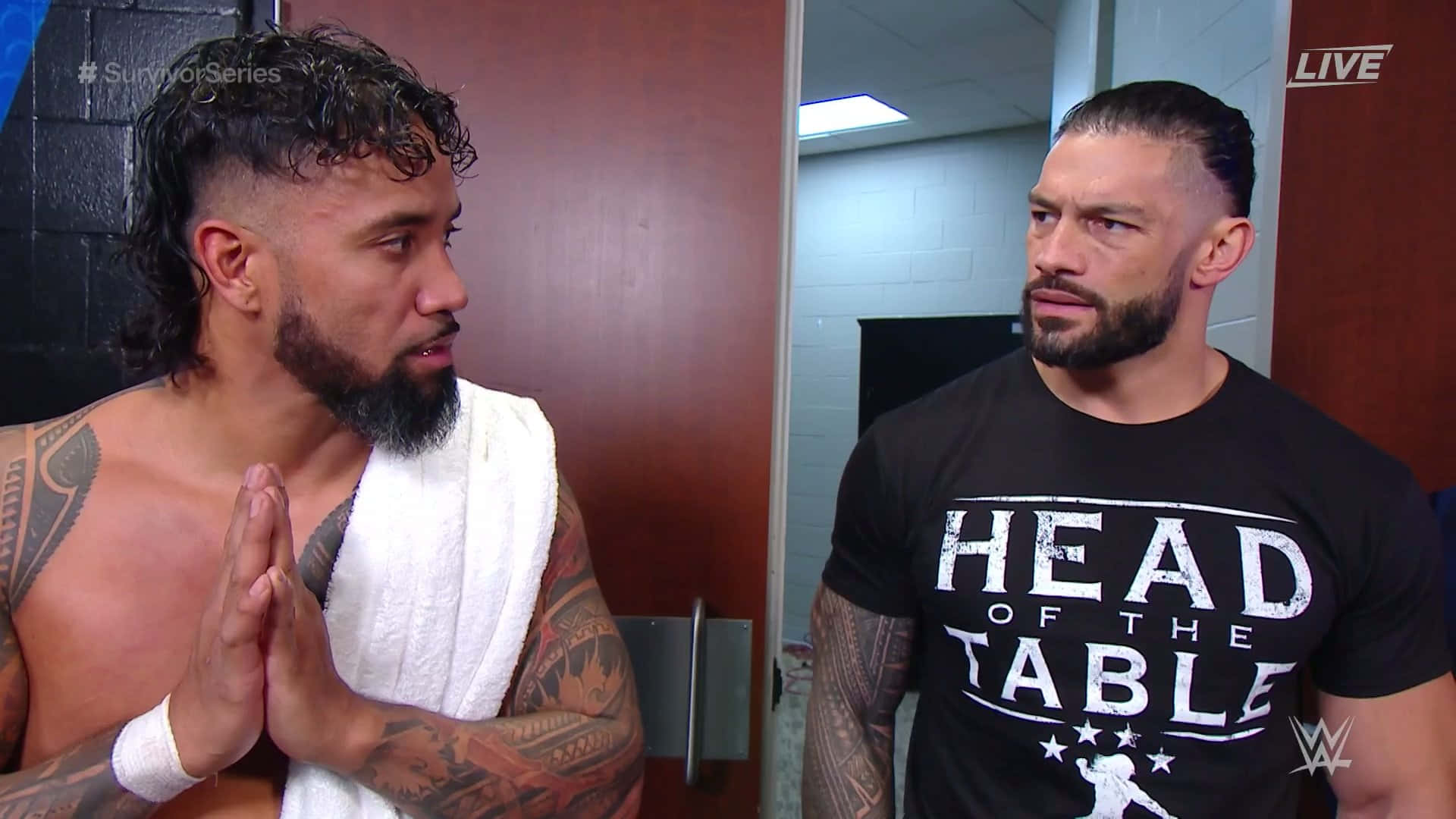Wwe Stars Jey Uso And Roman Reigns Background