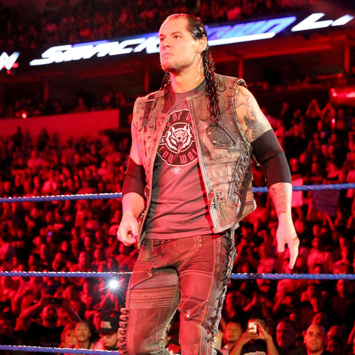 Wwe Superstar Baron Corbin In Action In The Ring