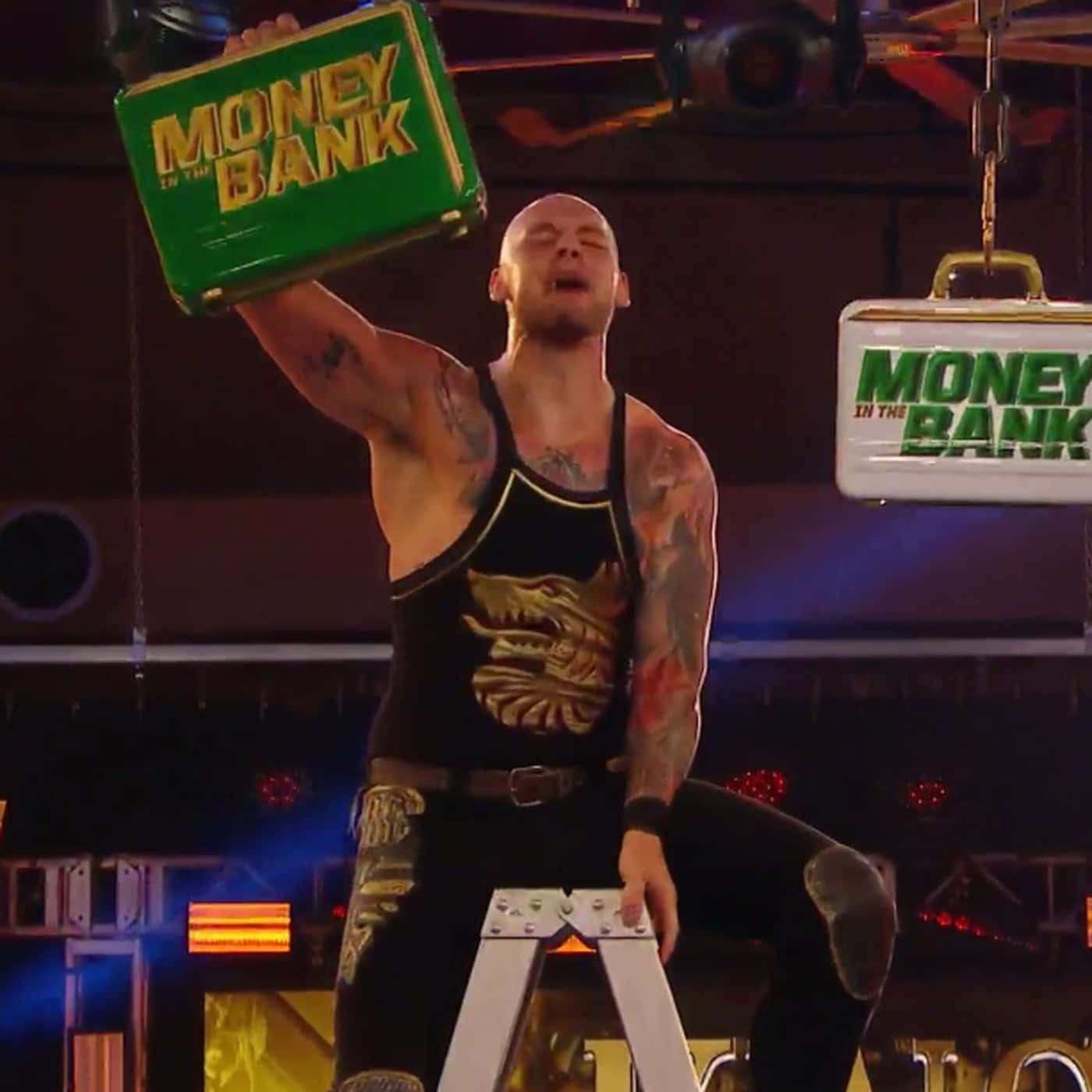 Wwe Superstar Baron Corbin In Action