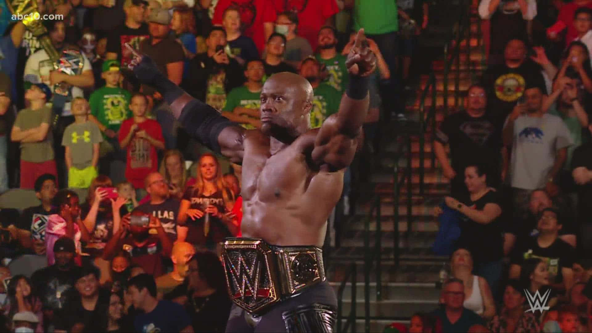 Wwe Superstar Bobby Lashley In Action Background