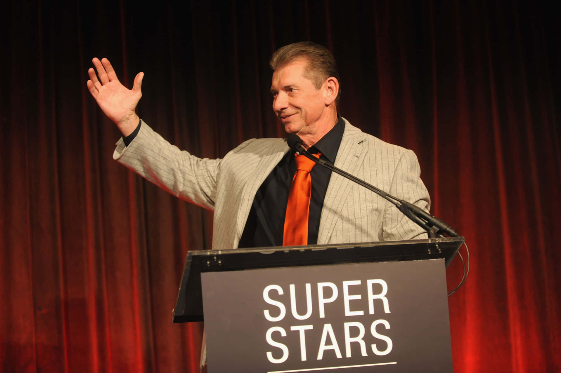 Wwe Vince Mcmahon During The Superstars Event Background