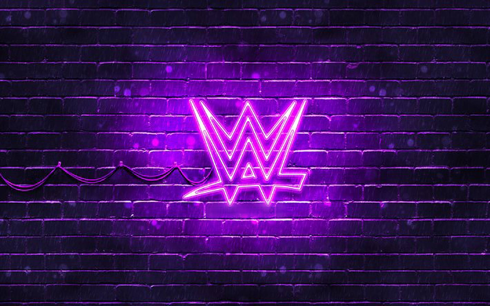 Wwe Violet Neon Logo Background