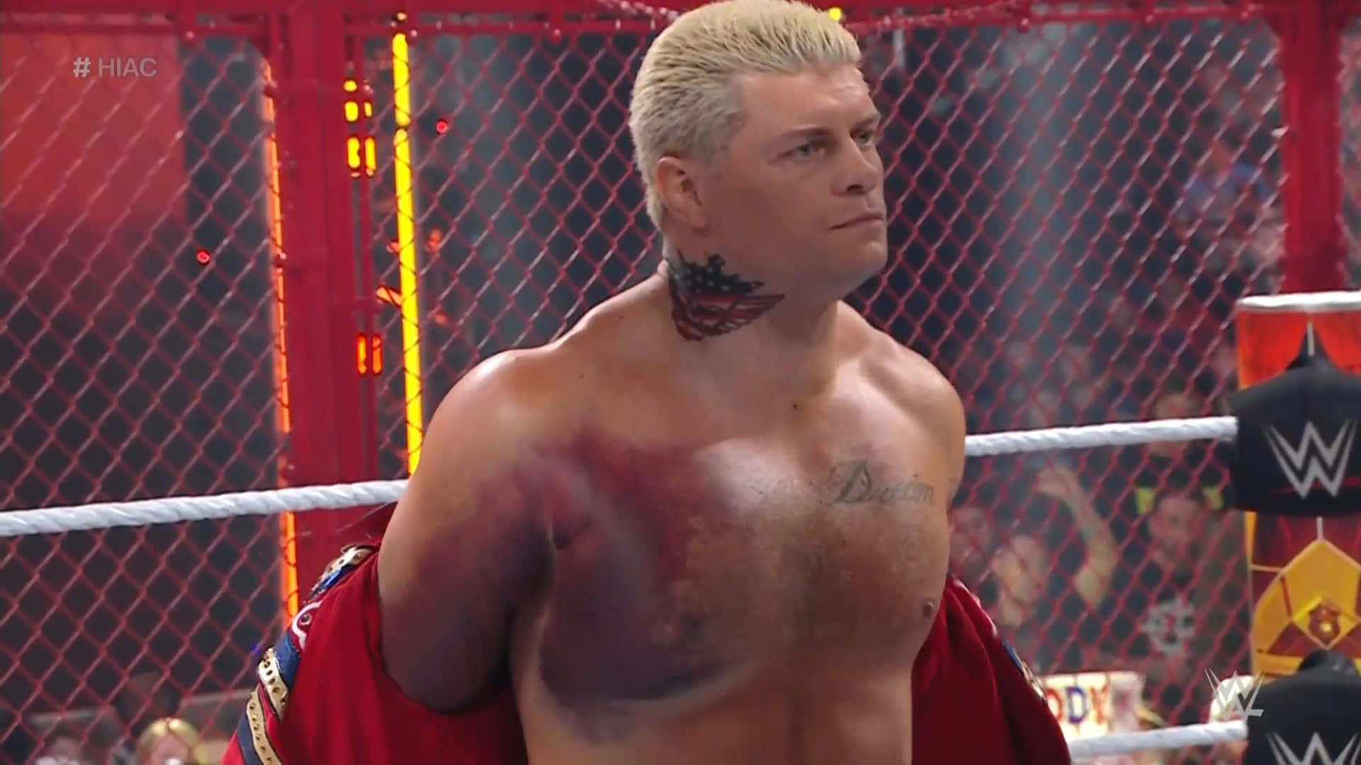 Wwe Wrestler Cody Rhodes Topless Background