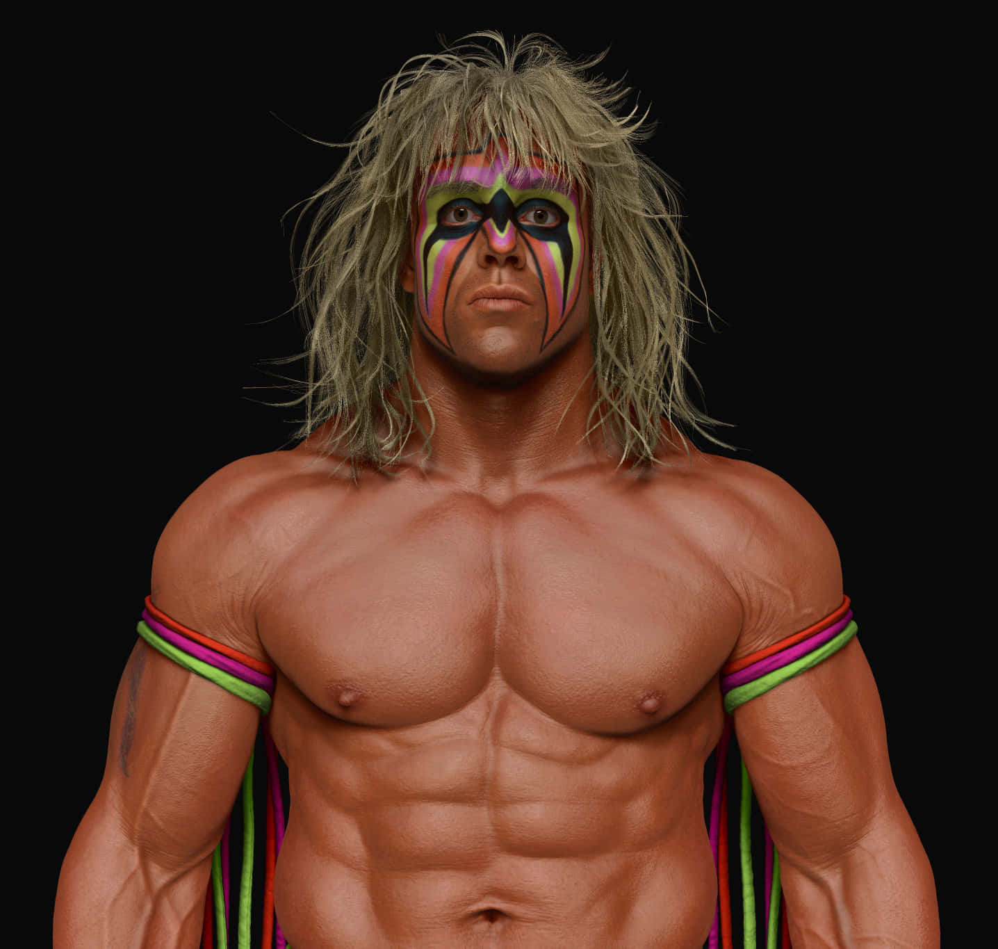 Wwe Wrestler Ultimate Warrior Digital Art