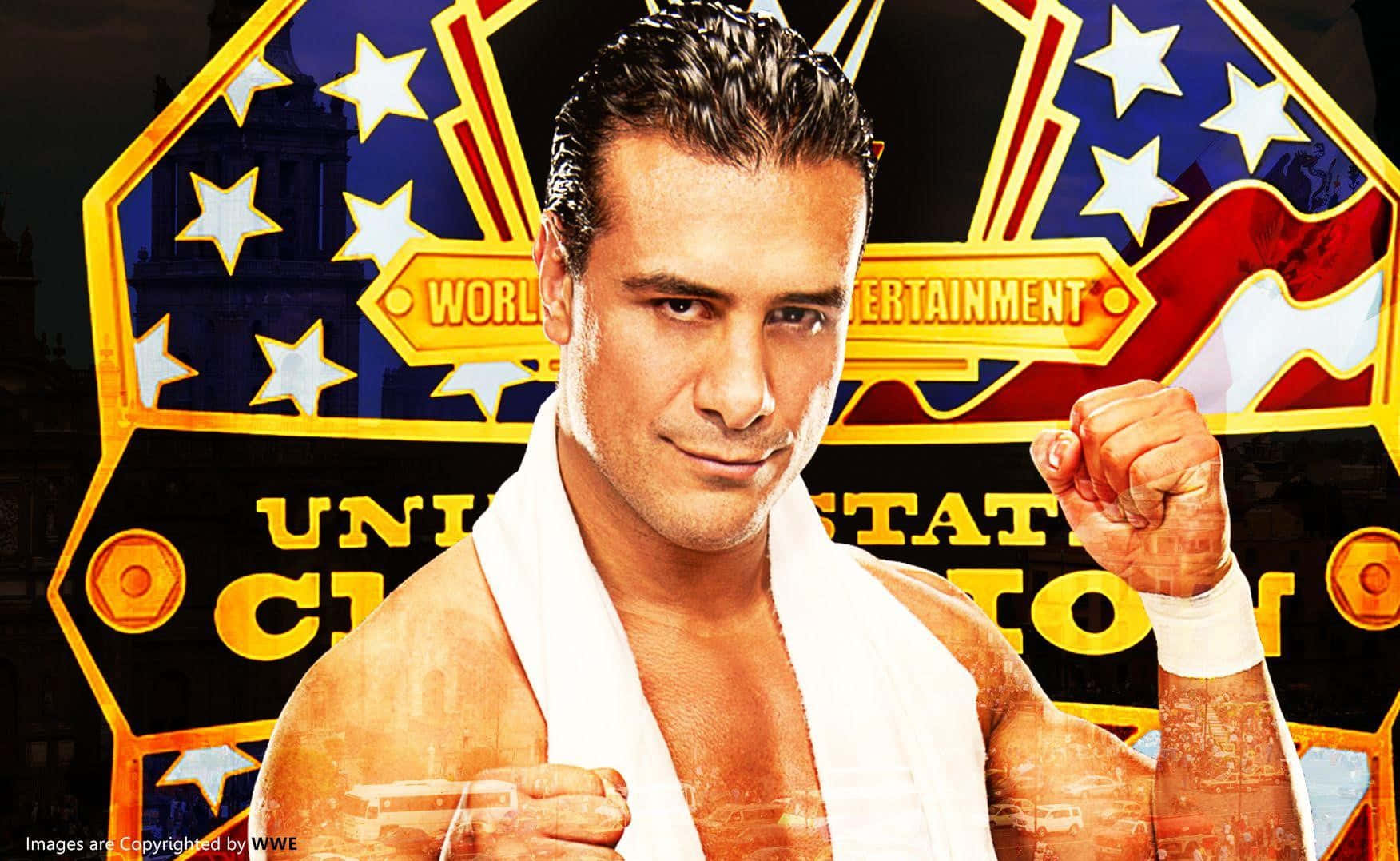 Www Alberto Del Rio Us Flag Background