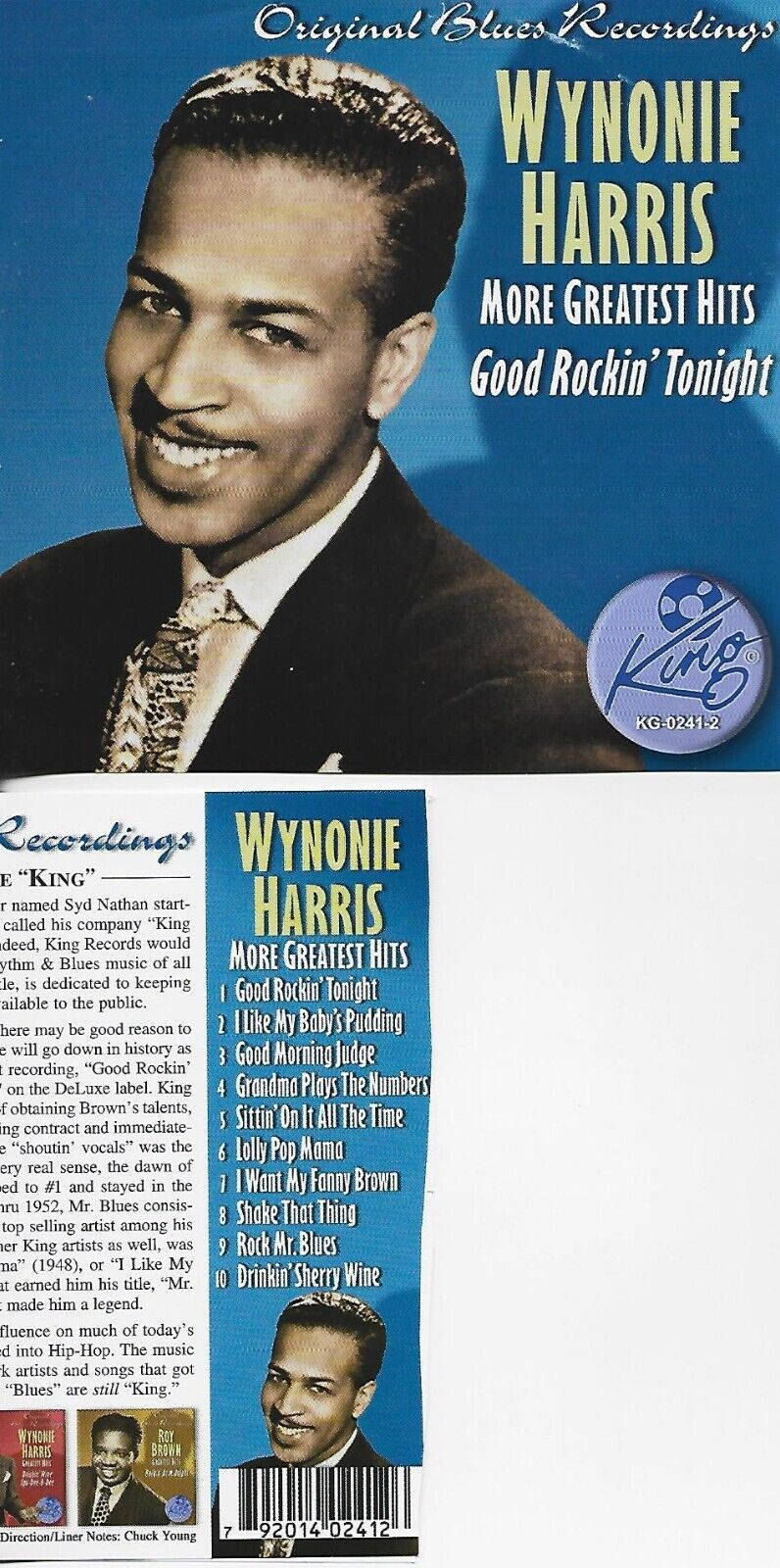 Wynonie Harris More Greatest Hits Album Cover Background