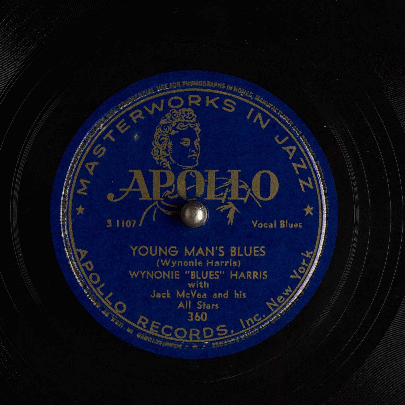 Wynonie Harris Young Man's Blues Vinyl Record Background