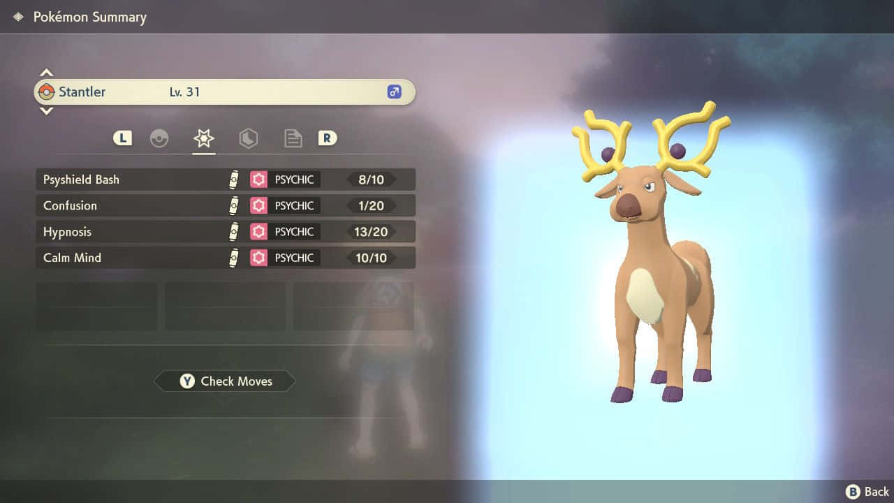 Wyrdeer Pre-evolution Stantler Background