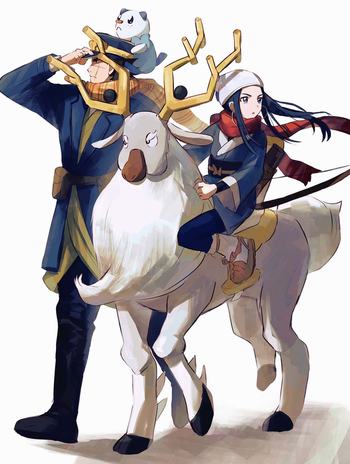 Wyrdeer With Party Background
