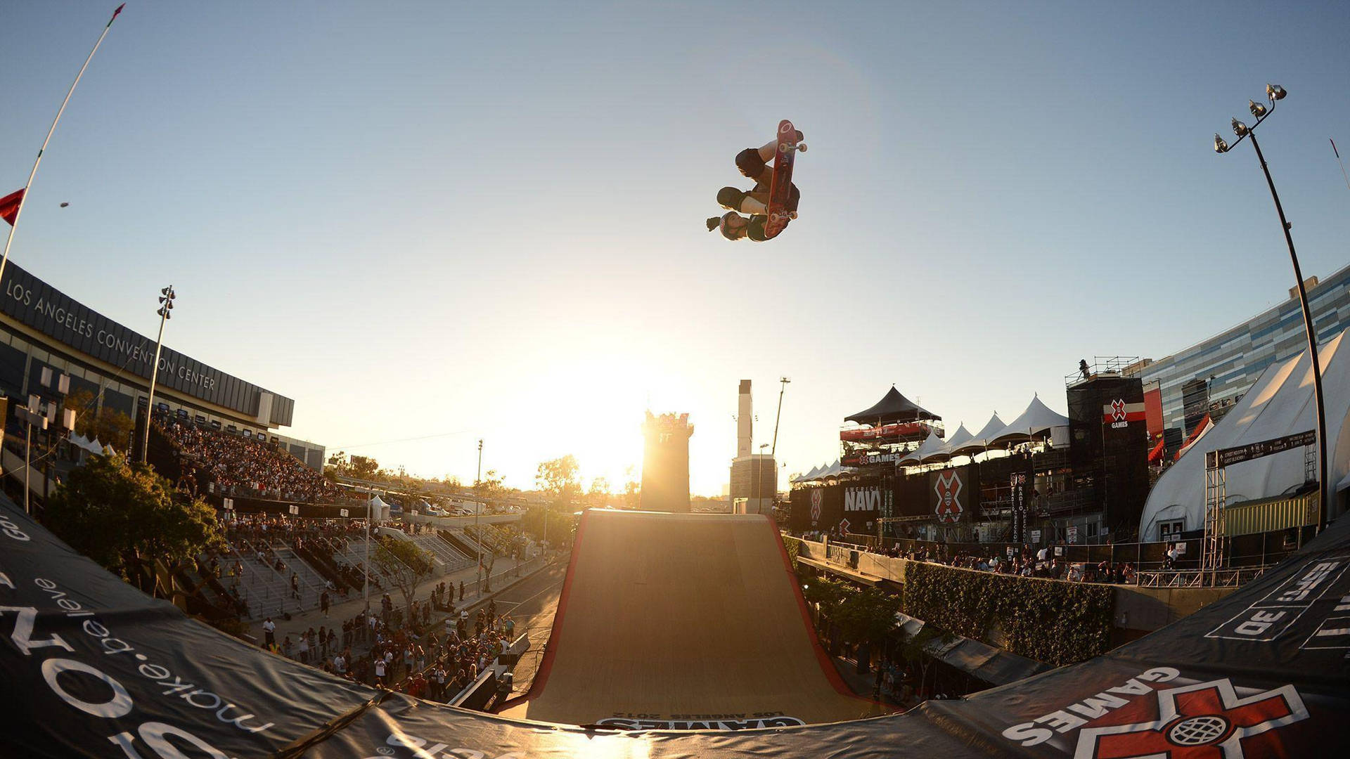 X Games Skateboarding Competition Background