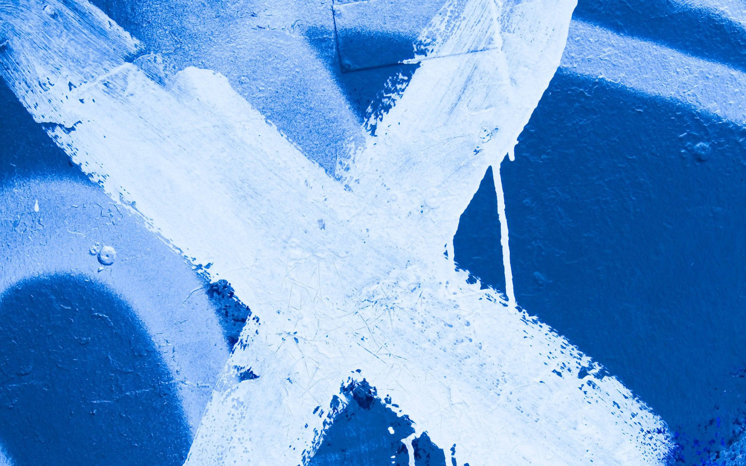 X Mark Blue Painting Background