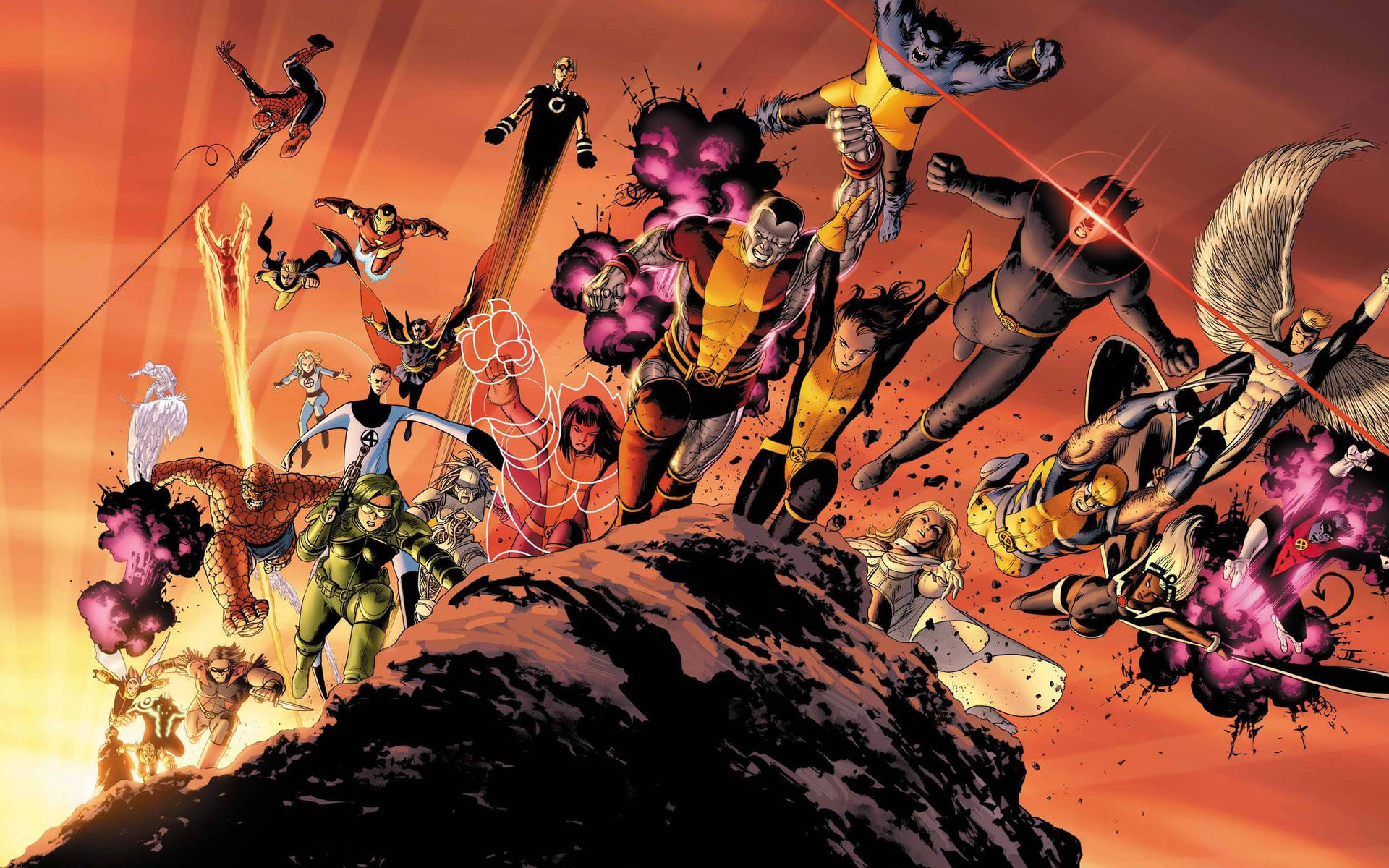 X-men Attack Background