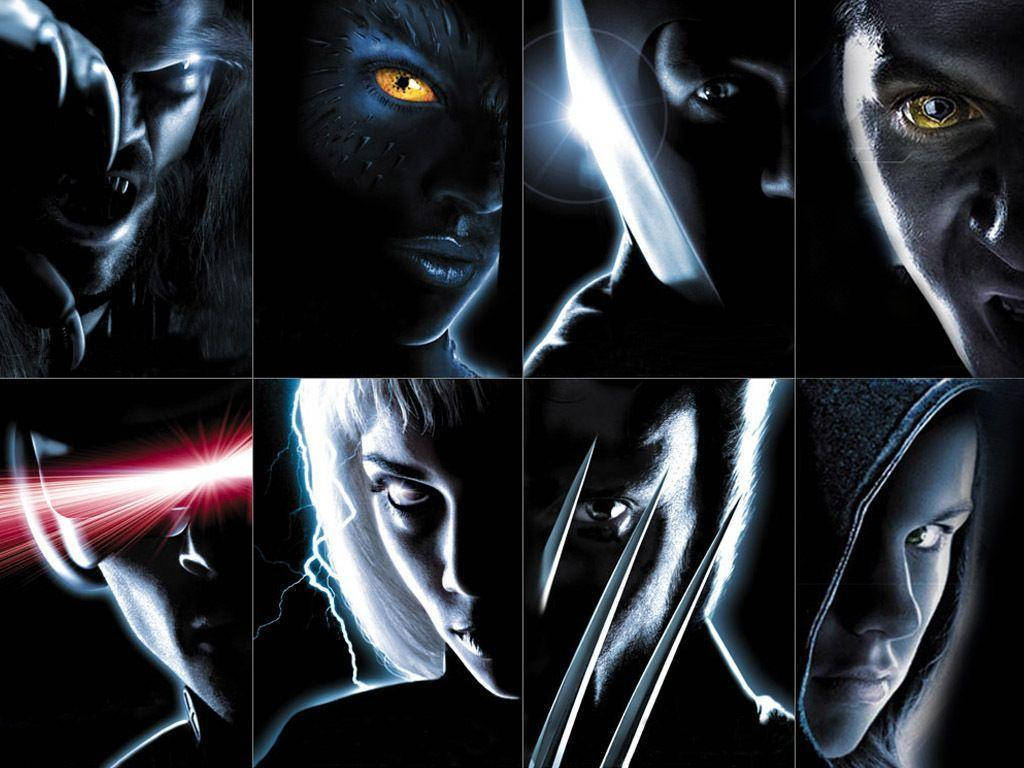 X-men Close Up Poster Background