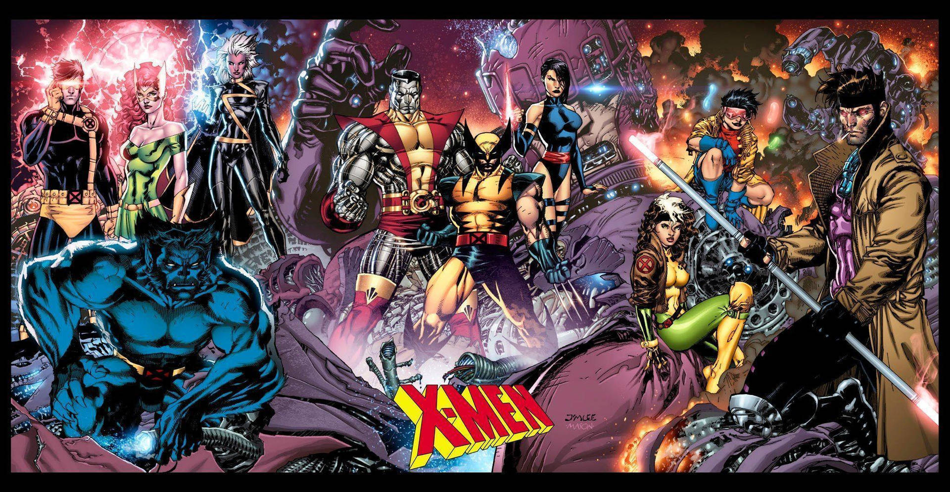 X-men Comic Background