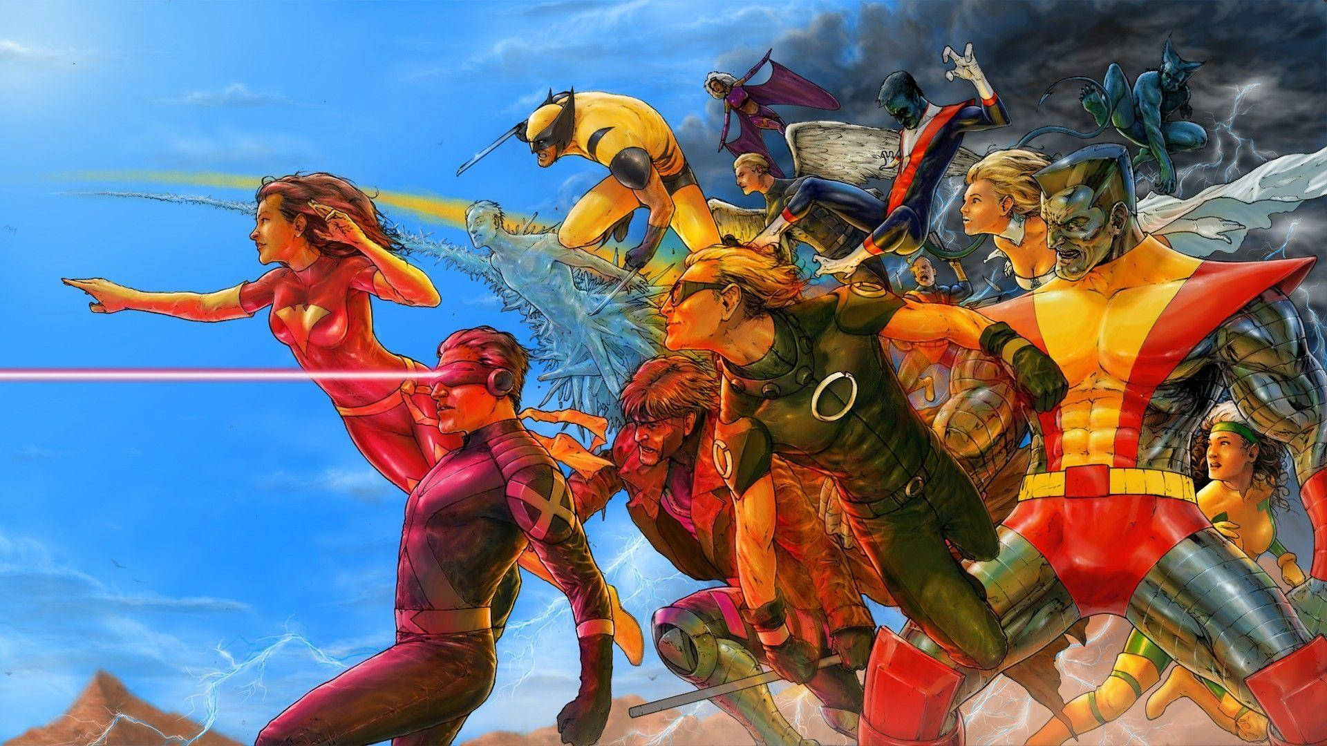 X-men Digital Painting Background