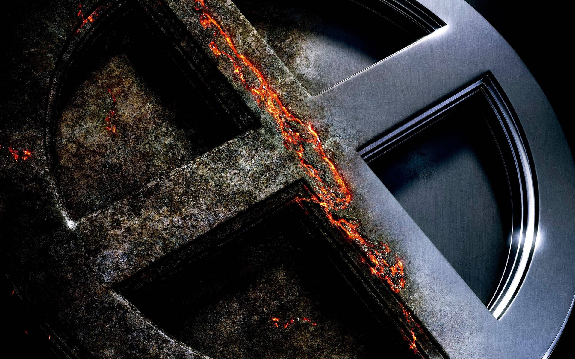 X Men Movie Apocalypse Iron Logo Background